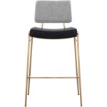 Brinley Barstool - Gold - Nightfall Black / Chacha Grey 9 Brinley Barstool - Gold - Nightfall Black / Chacha Grey 110472 110472 BRINLEY BARSTOOL GOLD NIGHTFALL BLACK CHACHA GREY 1