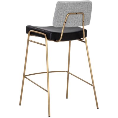 Brinley Barstool - Gold - Nightfall Black / Chacha Grey 110472 110472 BRINLEY BARSTOOL GOLD NIGHTFALL BLACK CHACHA GREY 3