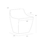Ledger Stool - Ash Grey Wood Look - Image 4