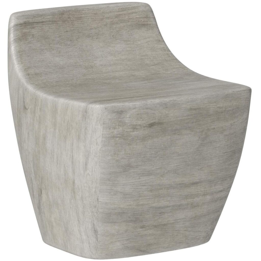 Ledger Stool - Ash Grey Wood Look