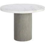Nicolette Dining Table - Light Grey - Marble Look - 40" 5 Nicolette Dining Table - Light Grey - Marble Look - 40" 110477 110477 NICOLETTE DINING TABLE LIGHT GREY MARBLE LOOK 40 1