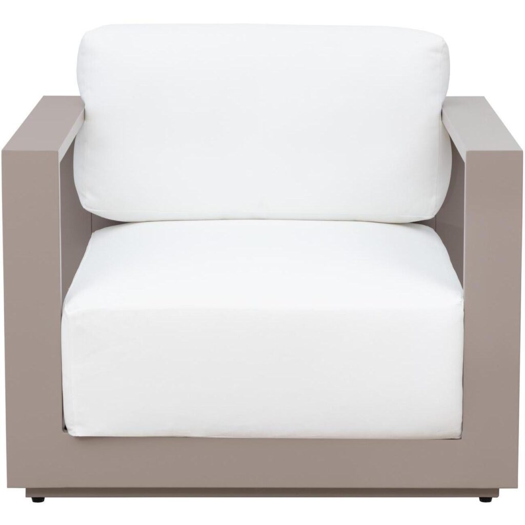 Tavira Armchair - Greige - Stinson White - Image 2