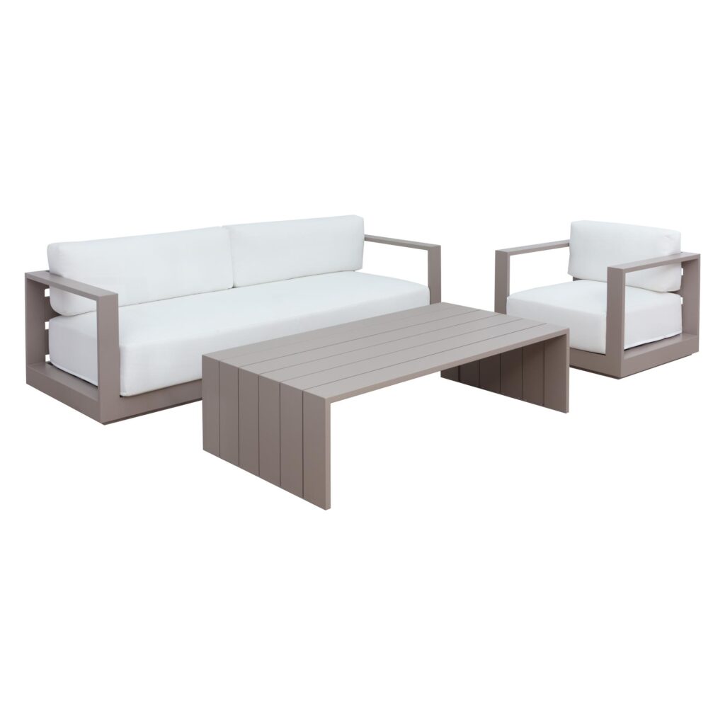 Tavira Sofa - Greige - Stinson White - Image 8