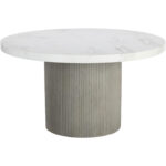Nicolette Dining Table - Light Grey - Marble Look - 55" 7 Nicolette Dining Table - Light Grey - Marble Look - 55" 110480 110480 NICOLETTE DINING TABLE LIGHT GREY MARBLE LOOK 55 1