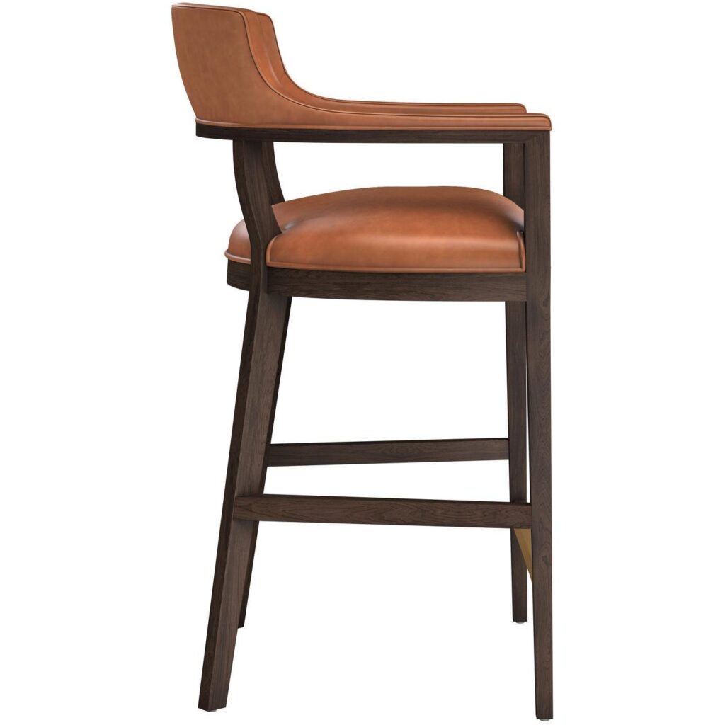 Brylea Barstool - Brown - Shalimar Tobacco Leather - Image 2