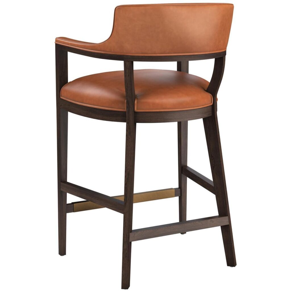 Brylea Barstool - Brown - Shalimar Tobacco Leather - Image 3