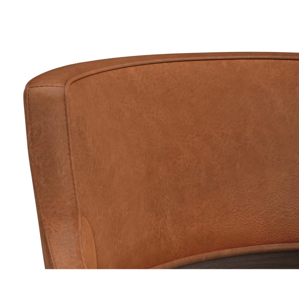 Brylea Barstool - Brown - Shalimar Tobacco Leather - Image 5