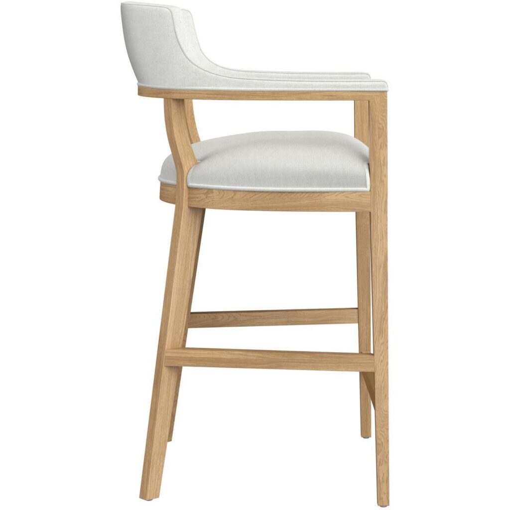 Brylea Barstool - Natural - Heather Ivory Tweed - Image 2