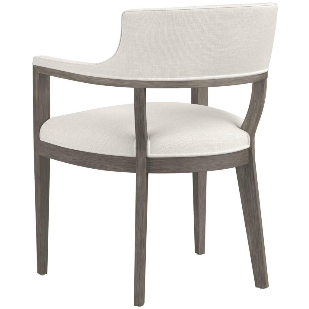 Brylea Dining Armchair - Ash Grey - Linoso Ivory - Image 4