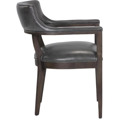 Brylea Dining Armchair - Brown - Brentwood Charcoal Leather 110521 110521 BRYLEA DINING ARMCHAIR BRENTWOOD CHARCOAL LEATHER 2