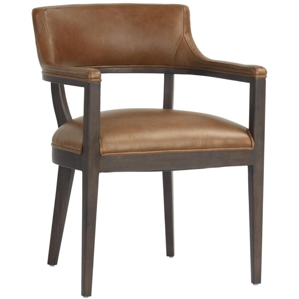 Brylea Dining Armchair - Brown - Shalimar Tobacco Leather