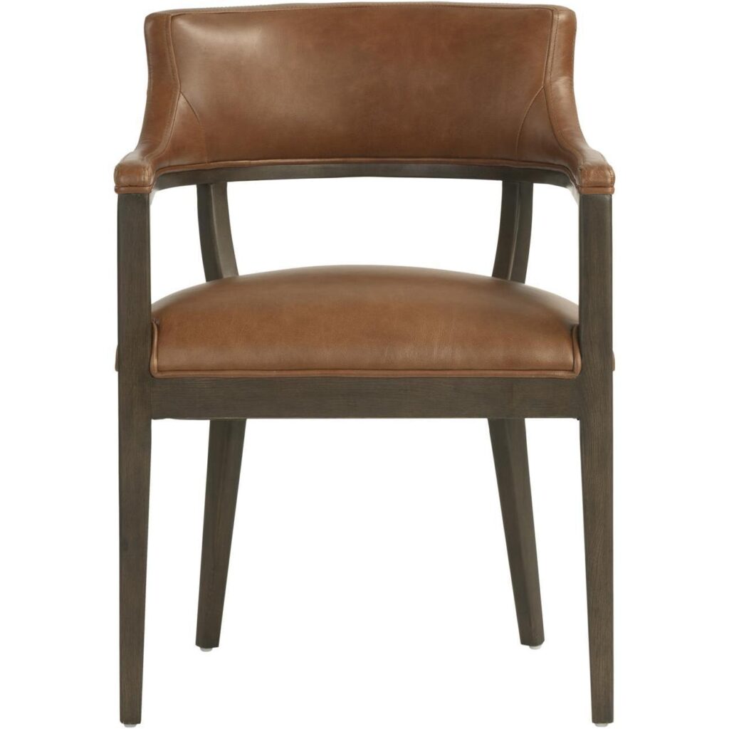 Brylea Dining Armchair - Brown - Shalimar Tobacco Leather - Image 2