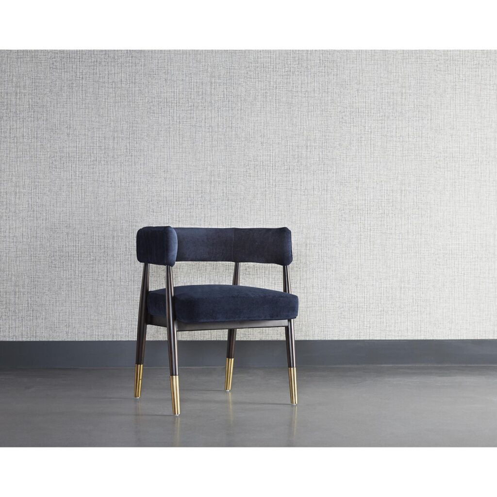 Callem Dining Armchair - Danny Navy - Image 6