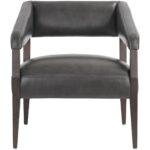 Carlyle Lounge Chair - Brentwood Charcoal Leather 9 Carlyle Lounge Chair - Brentwood Charcoal Leather 110530 110530 CARLYLE LOUNGE CHAIR BRENTWOOD CHARCOAL LEATHER 1