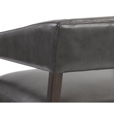 Carlyle Lounge Chair - Brentwood Charcoal Leather 110530 110530 CARLYLE LOUNGE CHAIR BRENTWOOD CHARCOAL LEATHER 8