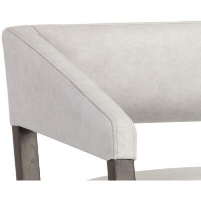 Carlyle Lounge Chair - Saloon Light Grey Leather 110531 110531 CARLYLE LOUNGE CHAIR SALOON LIGHT GREY LEATHER 7