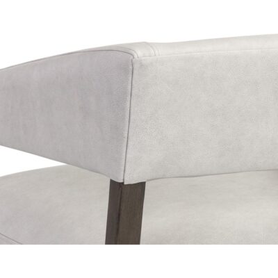 Carlyle Lounge Chair - Saloon Light Grey Leather 110531 110531 CARLYLE LOUNGE CHAIR SALOON LIGHT GREY LEATHER 8