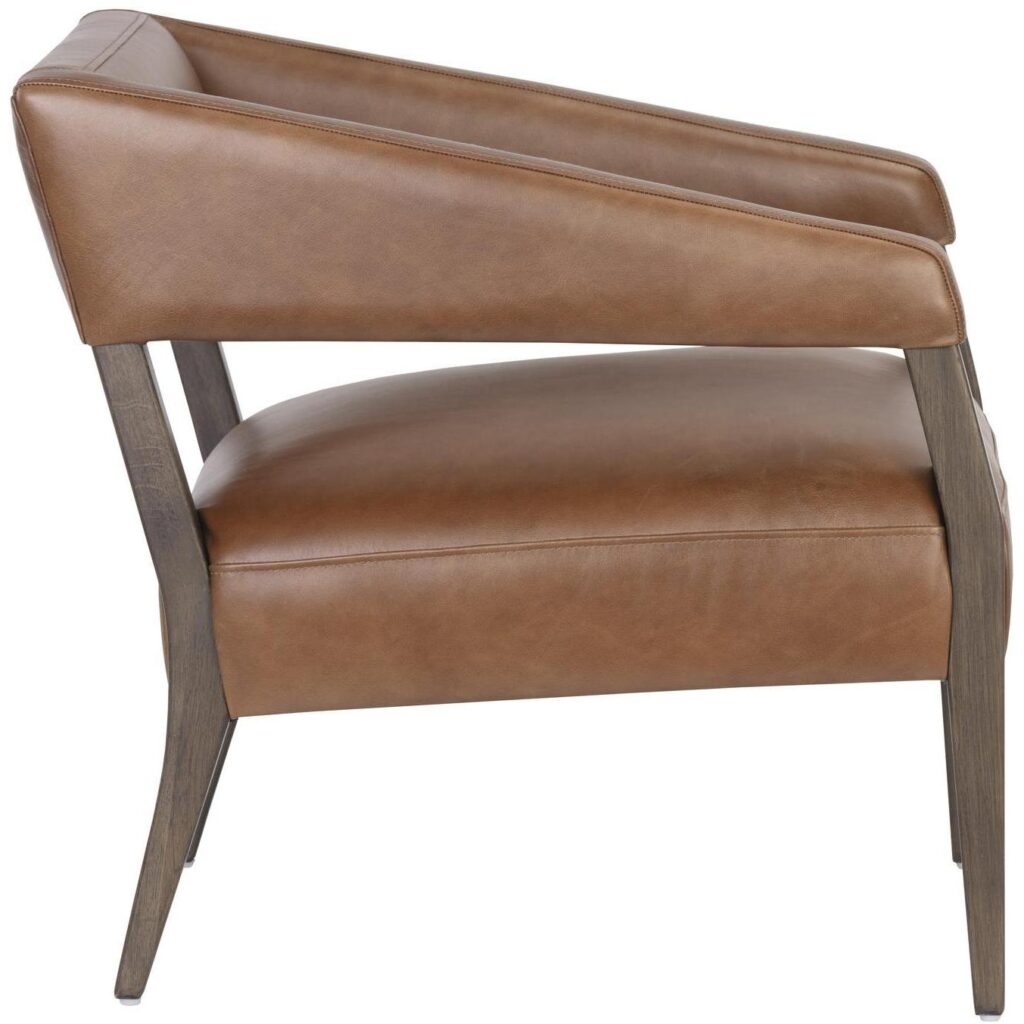 Carlyle Lounge Chair - Shalimar Tobacco Leather - Image 3