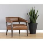 Carlyle Lounge Chair - Shalimar Tobacco Leather 12 Carlyle Lounge Chair - Shalimar Tobacco Leather 110532 110532 CARLYLE LOUNGE CHAIR SHALIMAR TOBACCO LEATHER 5