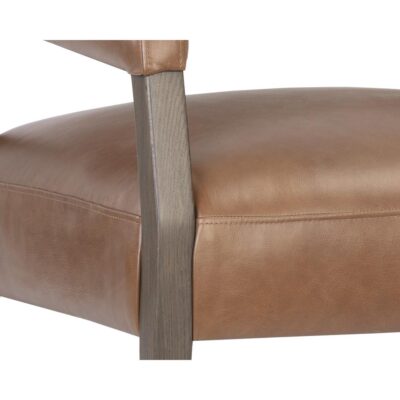 Carlyle Lounge Chair - Shalimar Tobacco Leather 110532 110532 CARLYLE LOUNGE CHAIR SHALIMAR TOBACCO LEATHER 6