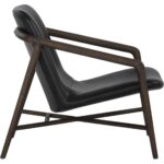 Cinelli Lounge Chair - Dark Brown - Brentwood Charcoal Leather 9 Cinelli Lounge Chair - Dark Brown - Brentwood Charcoal Leather 110538 110538 CINELLI LOUNGE CHAIR BRENTWOOD CHARCOAL LEATHER 2
