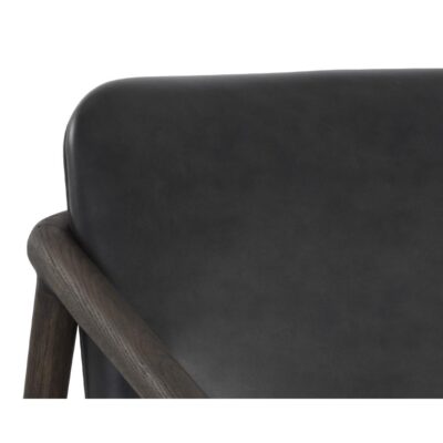 Cinelli Lounge Chair - Dark Brown - Brentwood Charcoal Leather 110538 110538 CINELLI LOUNGE CHAIR BRENTWOOD CHARCOAL LEATHER 7