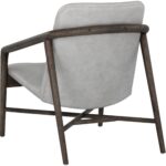 Cinelli Lounge Chair - Distressed Brown - Saloon Light Grey Leather 110539 110539 CINELLI LOUNGE CHAIR SALOON LIGHT GREY LEATHER 3