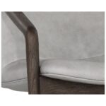 Cinelli Lounge Chair - Distressed Brown - Saloon Light Grey Leather 110539 110539 CINELLI LOUNGE CHAIR SALOON LIGHT GREY LEATHER 6