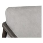 Cinelli Lounge Chair - Distressed Brown - Saloon Light Grey Leather 110539 110539 CINELLI LOUNGE CHAIR SALOON LIGHT GREY LEATHER 7