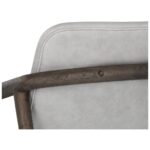 Cinelli Lounge Chair - Distressed Brown - Saloon Light Grey Leather 110539 110539 CINELLI LOUNGE CHAIR SALOON LIGHT GREY LEATHER 8