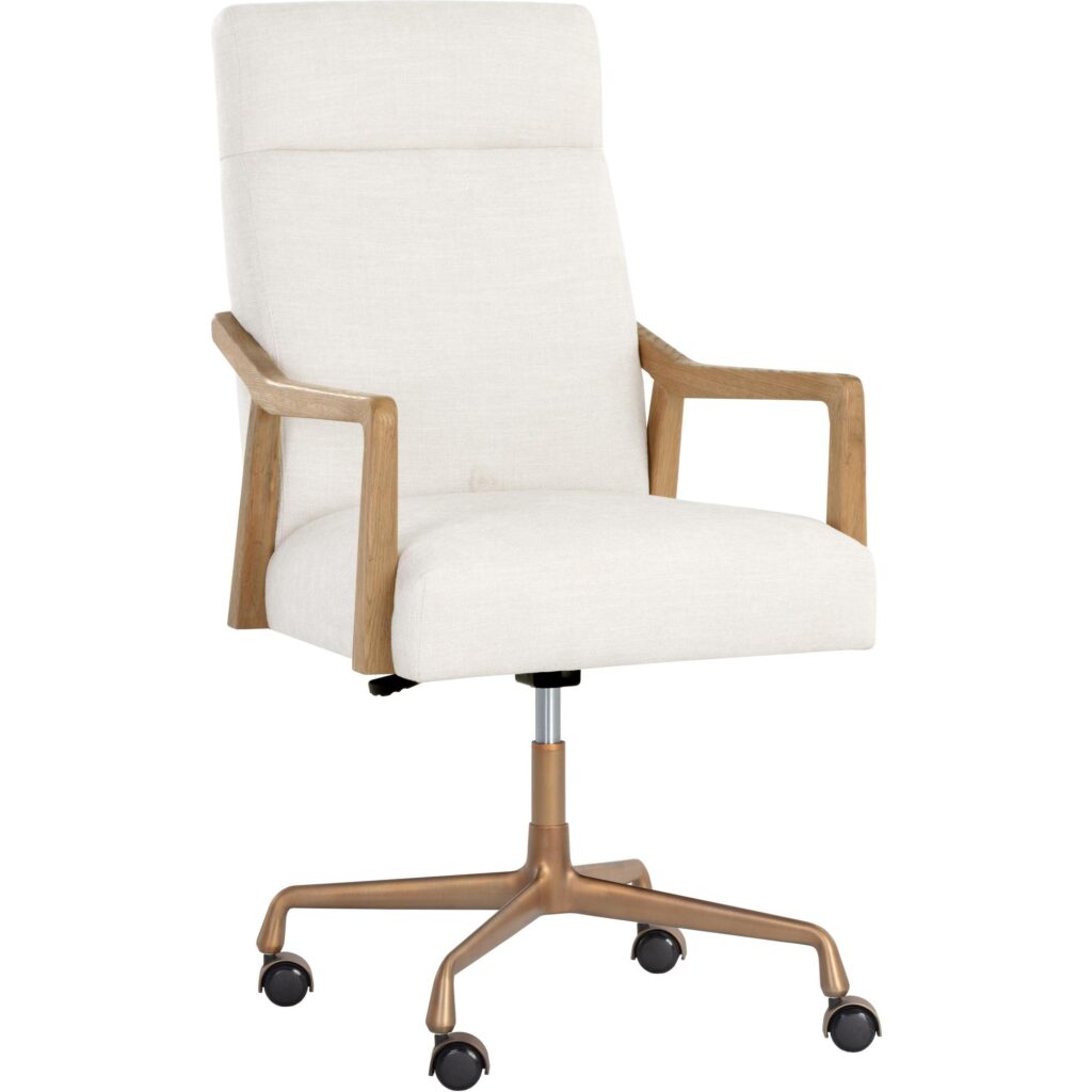 Collin Office Chair - Natural - Heather Ivory Tweed