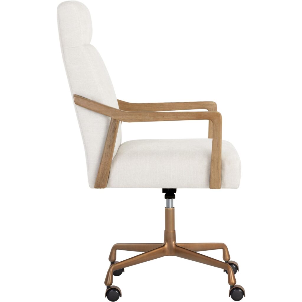 Collin Office Chair - Natural - Heather Ivory Tweed - Image 3