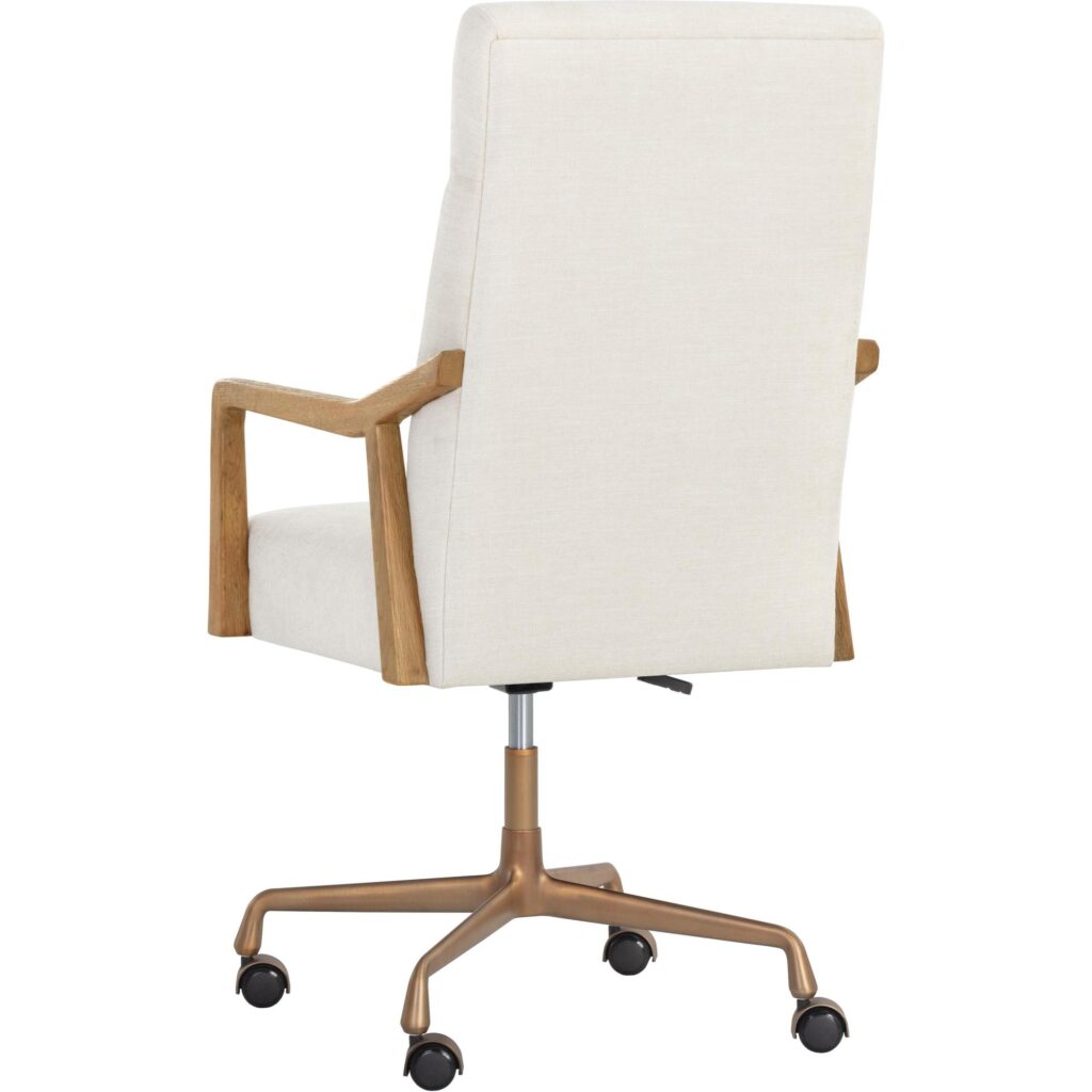 Collin Office Chair - Natural - Heather Ivory Tweed - Image 4