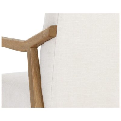 Collin Office Chair - Natural - Heather Ivory Tweed 110543 110543 COLLIN OFFICE CHAIR HEATHER IVORY TWEED 8