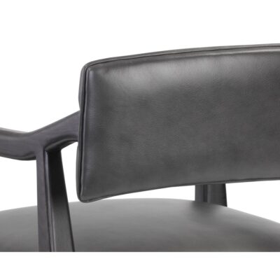 Keagan Barstool - Brentwood Charcoal Leather 110555 110555 KEAGAN BARSTOOL BRENTWOOD CHARCOAL LEATHER 8