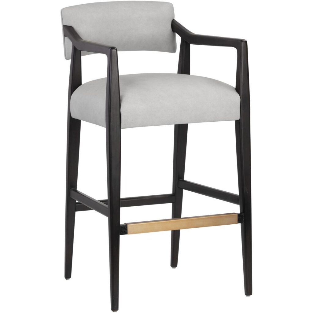 Keagan Barstool - Saloon Light Grey Leather