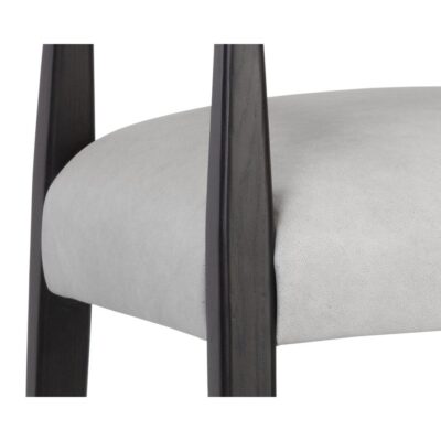 Keagan Barstool - Saloon Light Grey Leather 110556 110556 KEAGAN BARSTOOL SALOON LIGHT GREY LEATHER 6