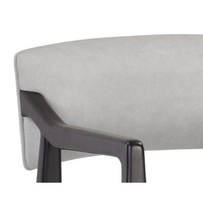 Keagan Barstool - Saloon Light Grey Leather 110556 110556 KEAGAN BARSTOOL SALOON LIGHT GREY LEATHER 7