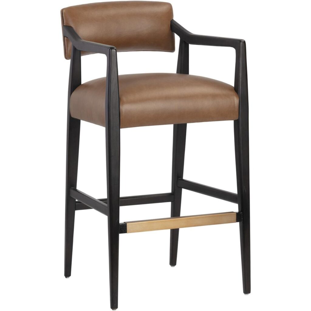 Keagan Barstool - Shalimar Tobacco Leather