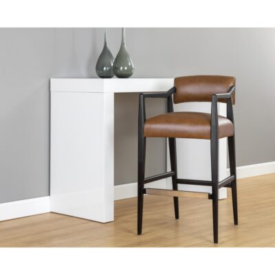 Keagan Barstool - Shalimar Tobacco Leather 110557 110557 KEAGAN BARSTOOL SHALIMAR TOBACCO LEATHER 5