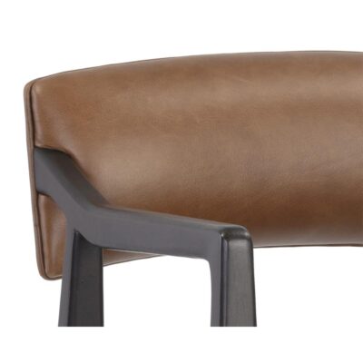 Keagan Barstool - Shalimar Tobacco Leather 110557 110557 KEAGAN BARSTOOL SHALIMAR TOBACCO LEATHER 7