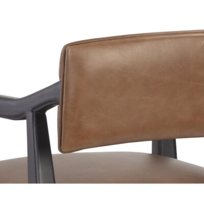 Keagan Barstool - Shalimar Tobacco Leather 110557 110557 KEAGAN BARSTOOL SHALIMAR TOBACCO LEATHER 8