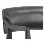 Keagan Counter Stool - Brentwood Charcoal Leather 14 Keagan Counter Stool - Brentwood Charcoal Leather - Image 6