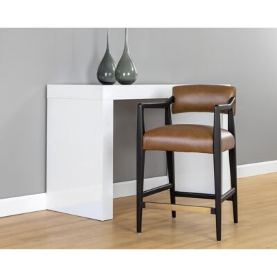 Keagan Counter Stool - Shalimar Tobacco Leather 110560 110560 KEAGAN COUNTER STOOL SHALIMAR TOBACCO LEATHER 5