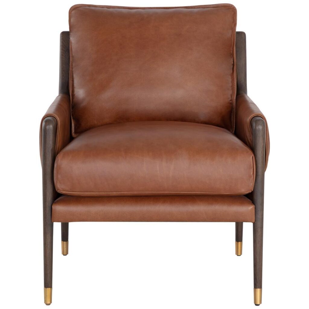 Mauti Armchair - Brown - Shalimar Tobacco Leather - Image 2