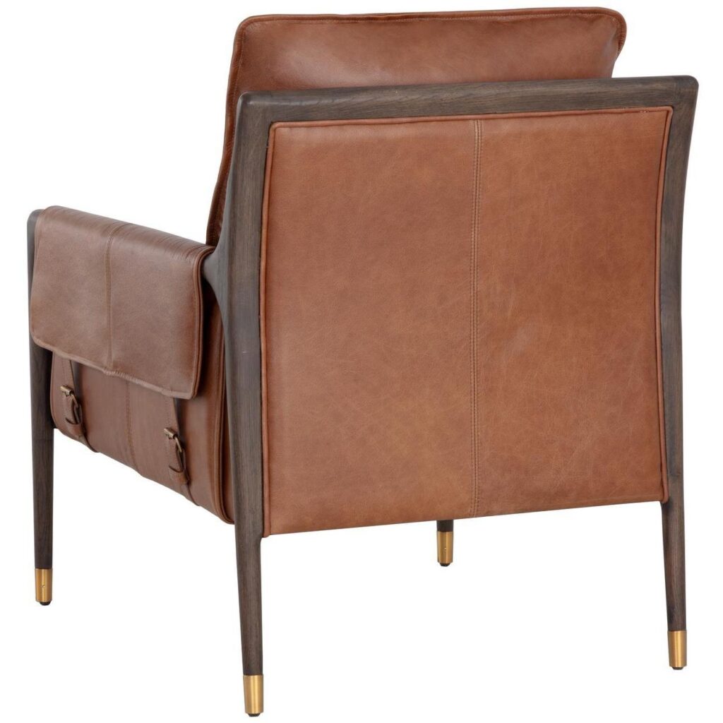 Mauti Armchair - Brown - Shalimar Tobacco Leather - Image 4