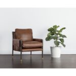Mauti Armchair - Brown - Shalimar Tobacco Leather 12 Mauti Armchair - Brown - Shalimar Tobacco Leather 110571 110571 MAUTI LOUNGE CHAIR BROWN SHALIMAR TOBACCO LEATHER 5