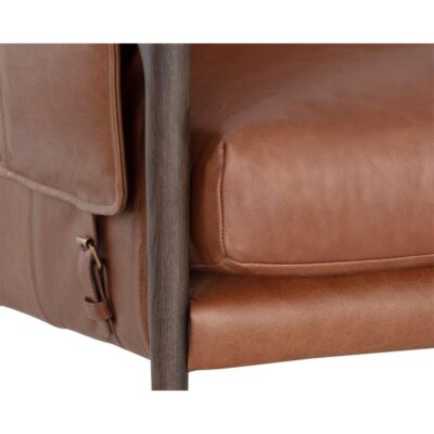 Mauti Armchair - Brown - Shalimar Tobacco Leather 110571 110571 MAUTI LOUNGE CHAIR BROWN SHALIMAR TOBACCO LEATHER 6