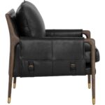 Mauti Armchair - Dark Brown - Cortina Black Leather 10 Mauti Armchair - Dark Brown - Cortina Black Leather 110572 110572 MAUTI LOUNGE CHAIR DARK BROWN CORTINA BLACK LEATHER 2