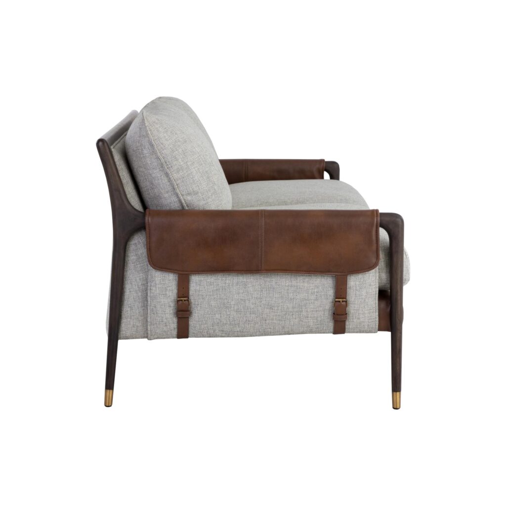 Mauti Sofa - Brown - Vault Fog / Bravo Cognac - Image 3